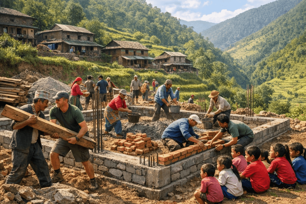 What It Takes to Build a School From Scratch in a Remote Village