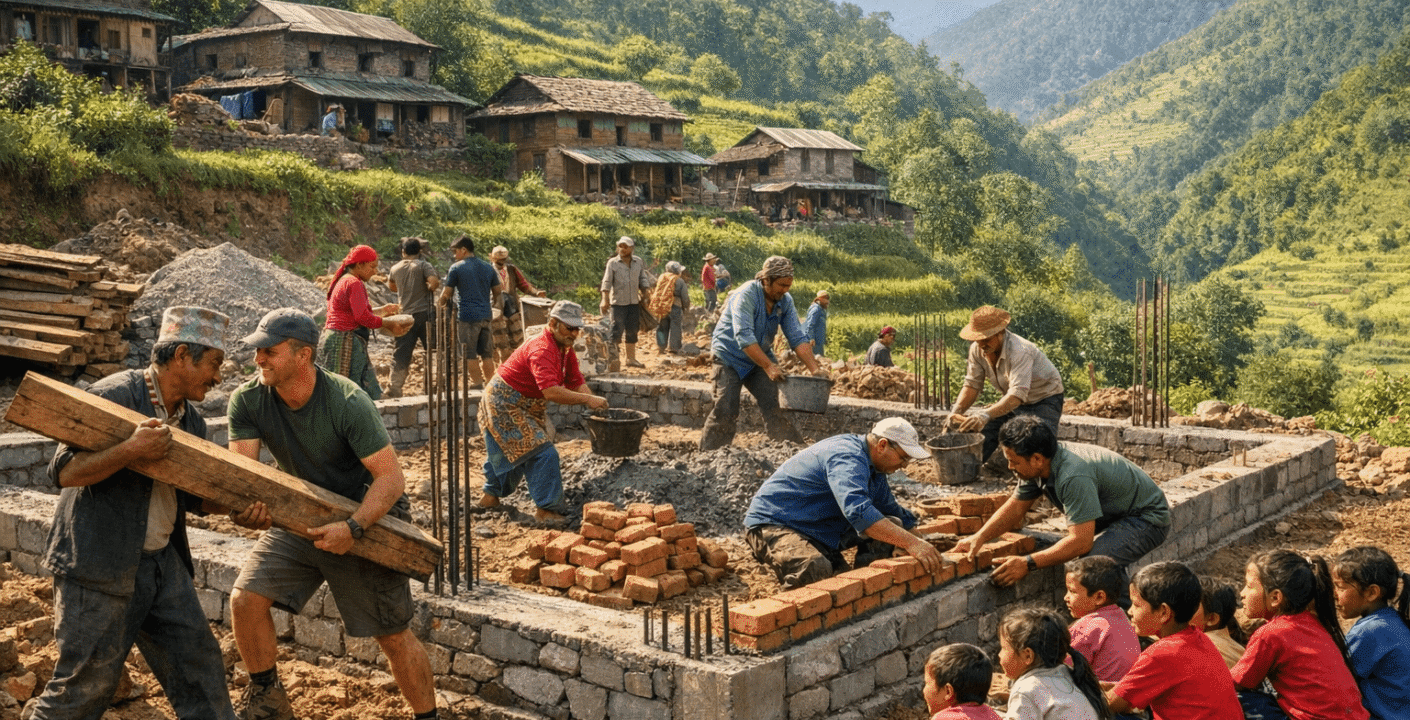 What It Takes to Build a School From Scratch in a Remote Village